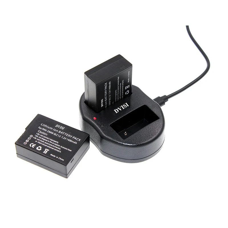 3 шт. 1.4Ah DMW BLC12 DMWBLC12 батареи и USB двойное зарядное устройство для Panasonic DMC GH2 G5 G6 V LUX4