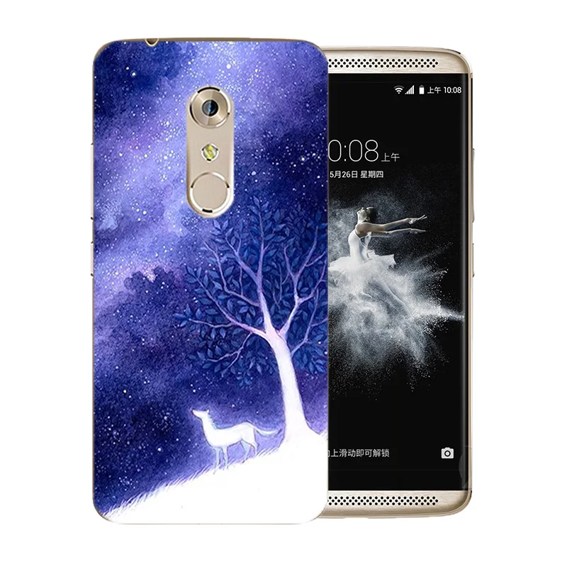 5 5-дюймовый чехол для ZTE Axon 7 A2017 мягкий силиконовый с рисунком звездного неба