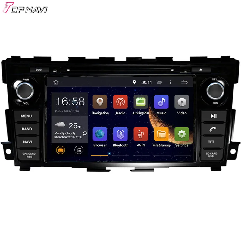 

TOPNAVI 8 ''Восьмиядерный 4 Гб RAM Android 6,0 Автомобильный Радио Стерео GPS для NISSAN 2013-аудио DVD плеер