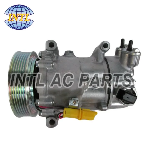 Sanden SD6C12 1363 1351 1364 1355 1367 Авто A/C AC Компрессор сцепления шкив Комплект для peugeot 207 307 408 Citroen C2 C4 9671216280