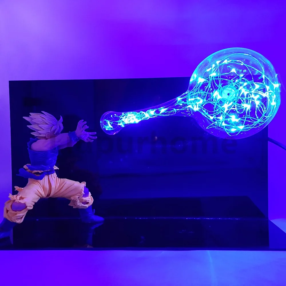 Сон Гоку Kamehameh DIY светодиодный Ночные огни Аниме фигурки из игры Dragon Ball DBZ