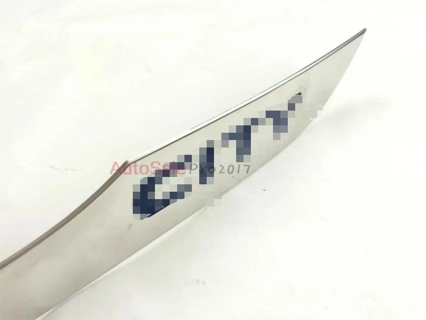 

For Honda City 2014 2015 2016 stainless steel Right Rear Gate Tail Lift Gate Lid Door Cover Trim