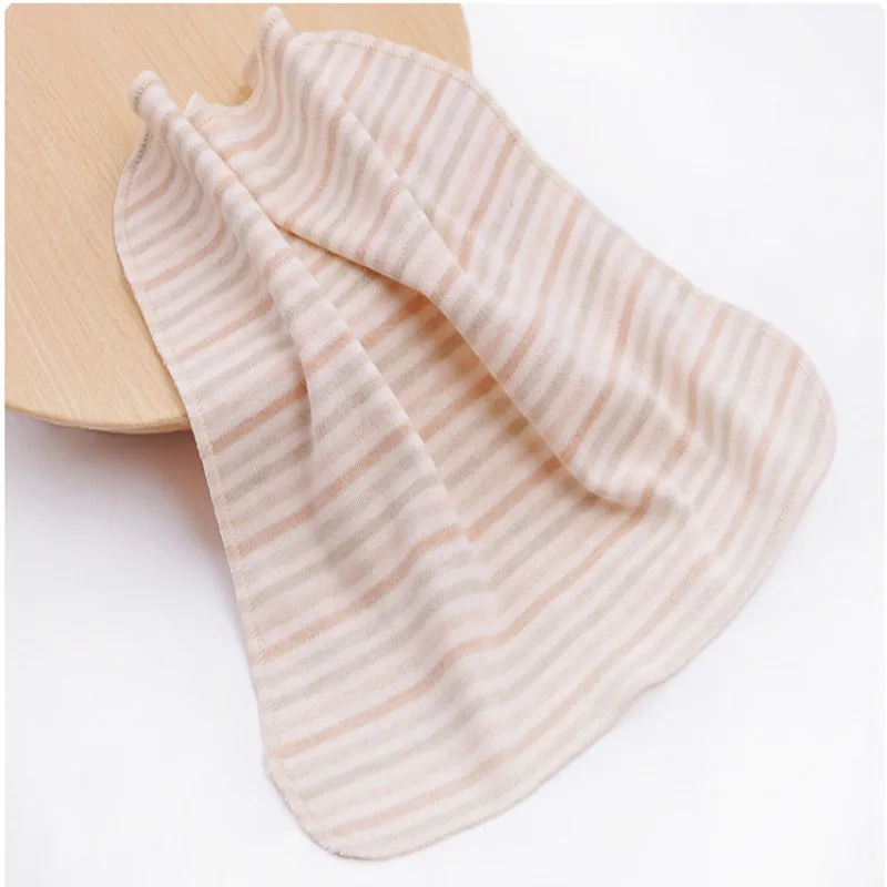 6 шт./лот в полоску органический цветной хлопковый Детский платок цветные