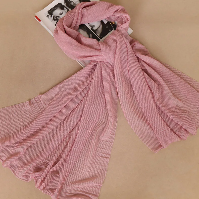 Шарф женский Lurex с блестками, складки, эластичный, длинный модный платок-мусульманский шаль, пашмина 20 штук.