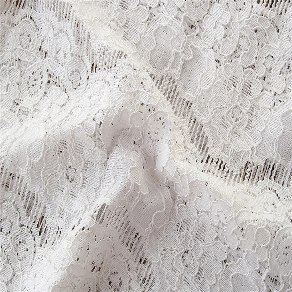 Модная одежда для маленьких девочек Кружевная футболка комплект из топа и