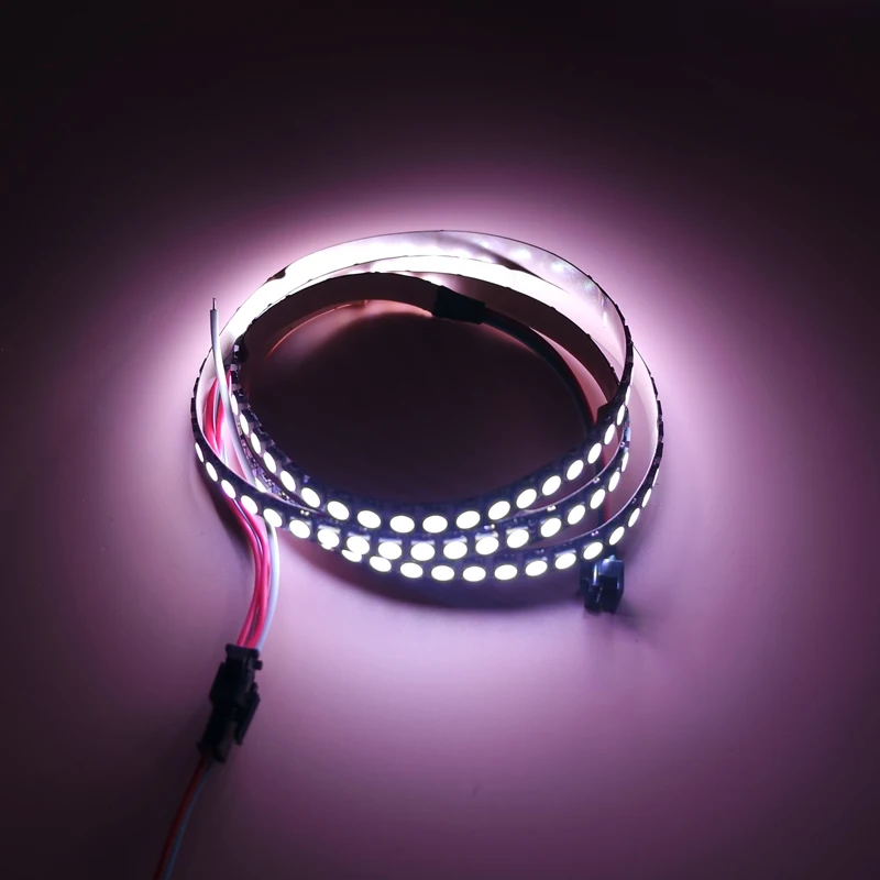1 м 144 светодиода WS2812B светодиодов/m 5050 RGB Чип WS2811 IC Digital 5V Светодиодная лента свет не