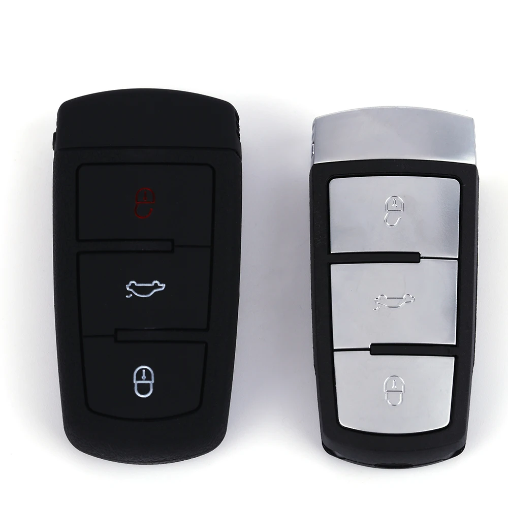 3 кнопки силиконовый Автомобильный Брелок дистанционного управления с ключом