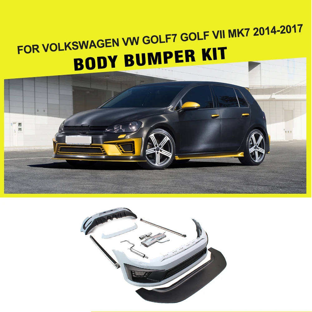 Полиуретановые наборы для тюнинга кузова автомобиля бампер Volkswagen VW Golf 7 VII MK7 GTI R