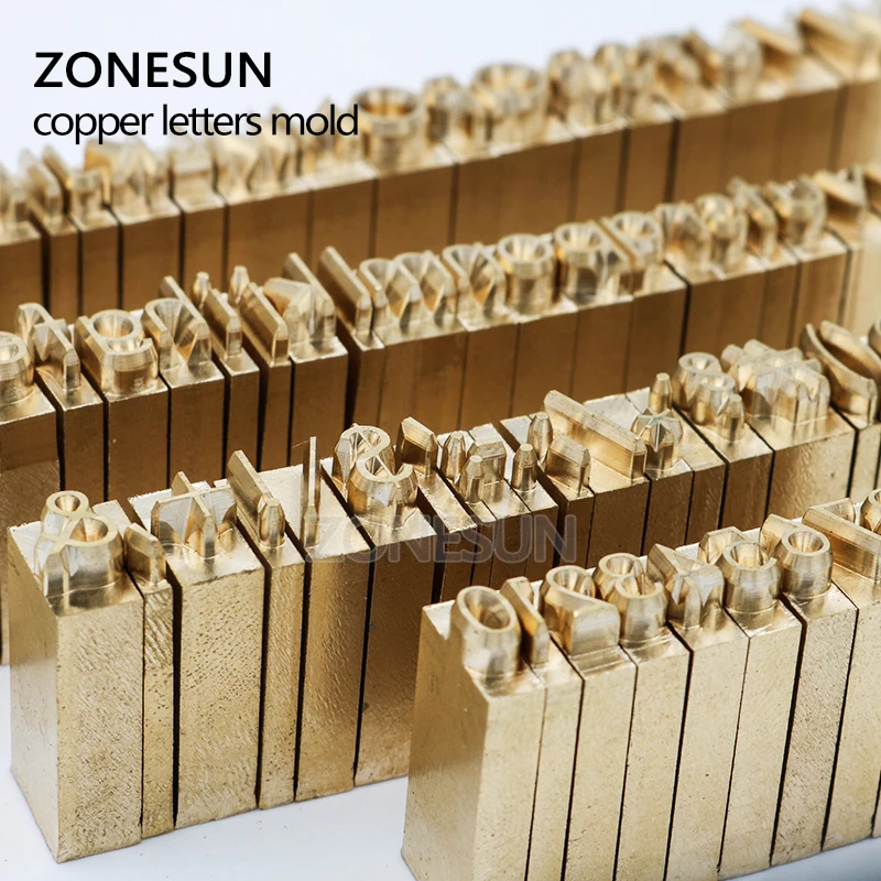 ZONESUN изготовленный на заказ форма для логотипа гравировальный гибкий латунный