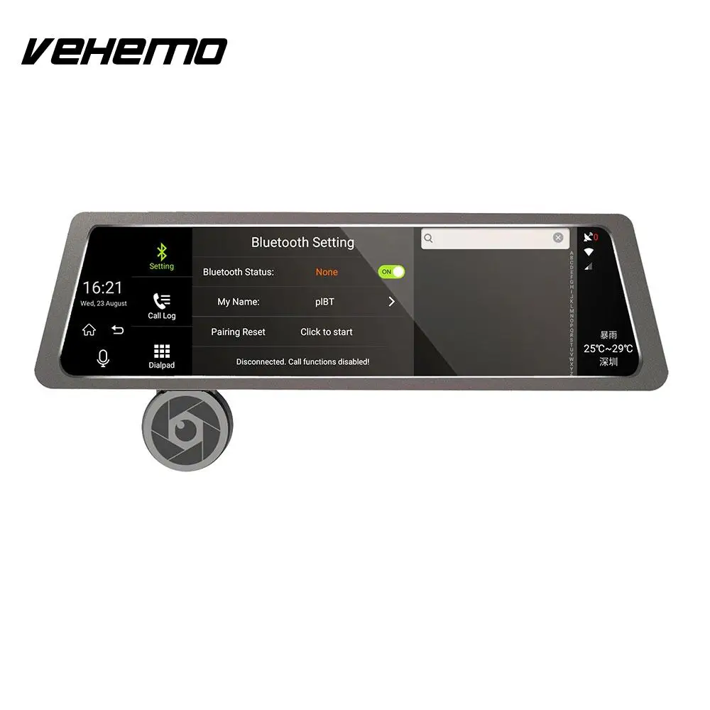 Vehemo двойной объектив заднего вида wifi автомобильный монитор цифровая резервная