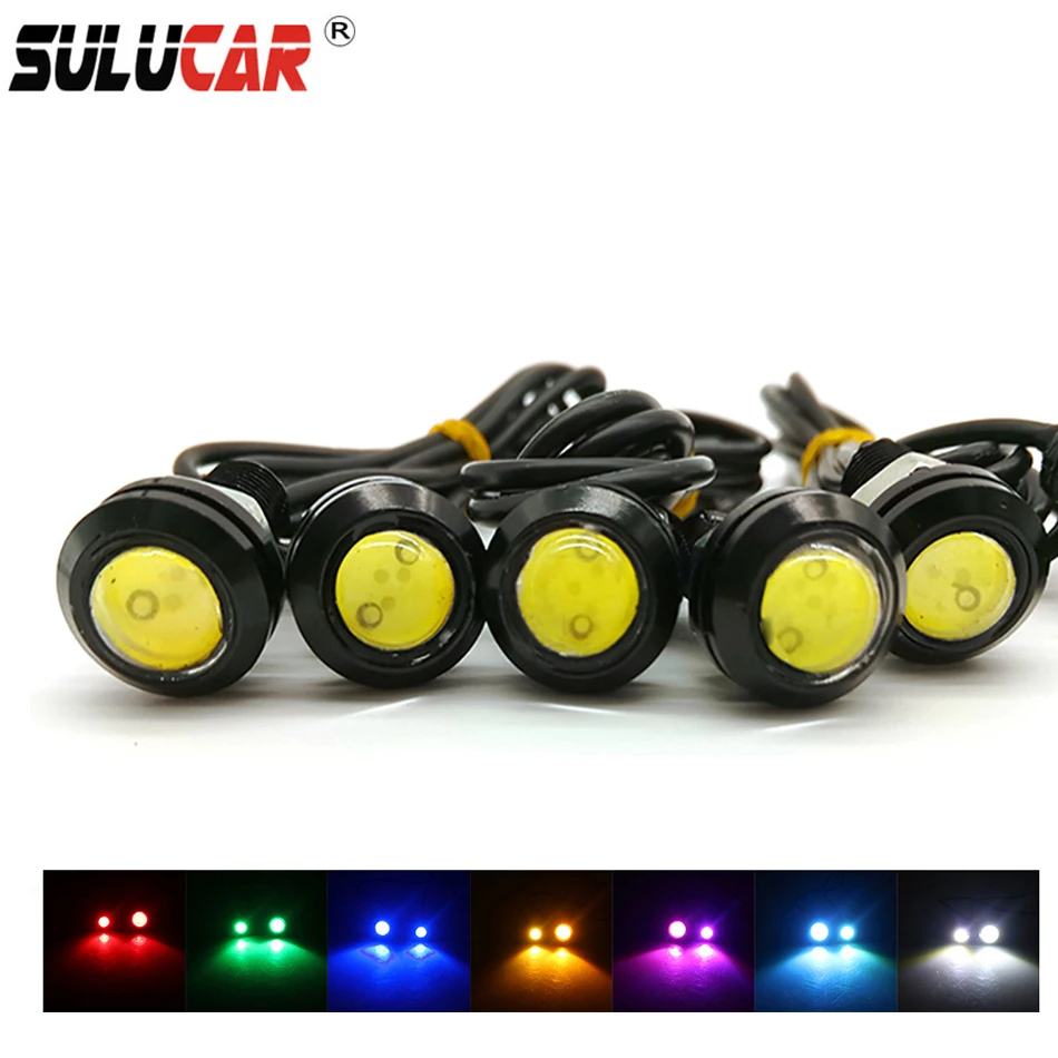 SULUCAR 6 шт. 23 мм Eagle Eye дневные ходовые огни 12 В Led DRL сигнальная лампа для парковки