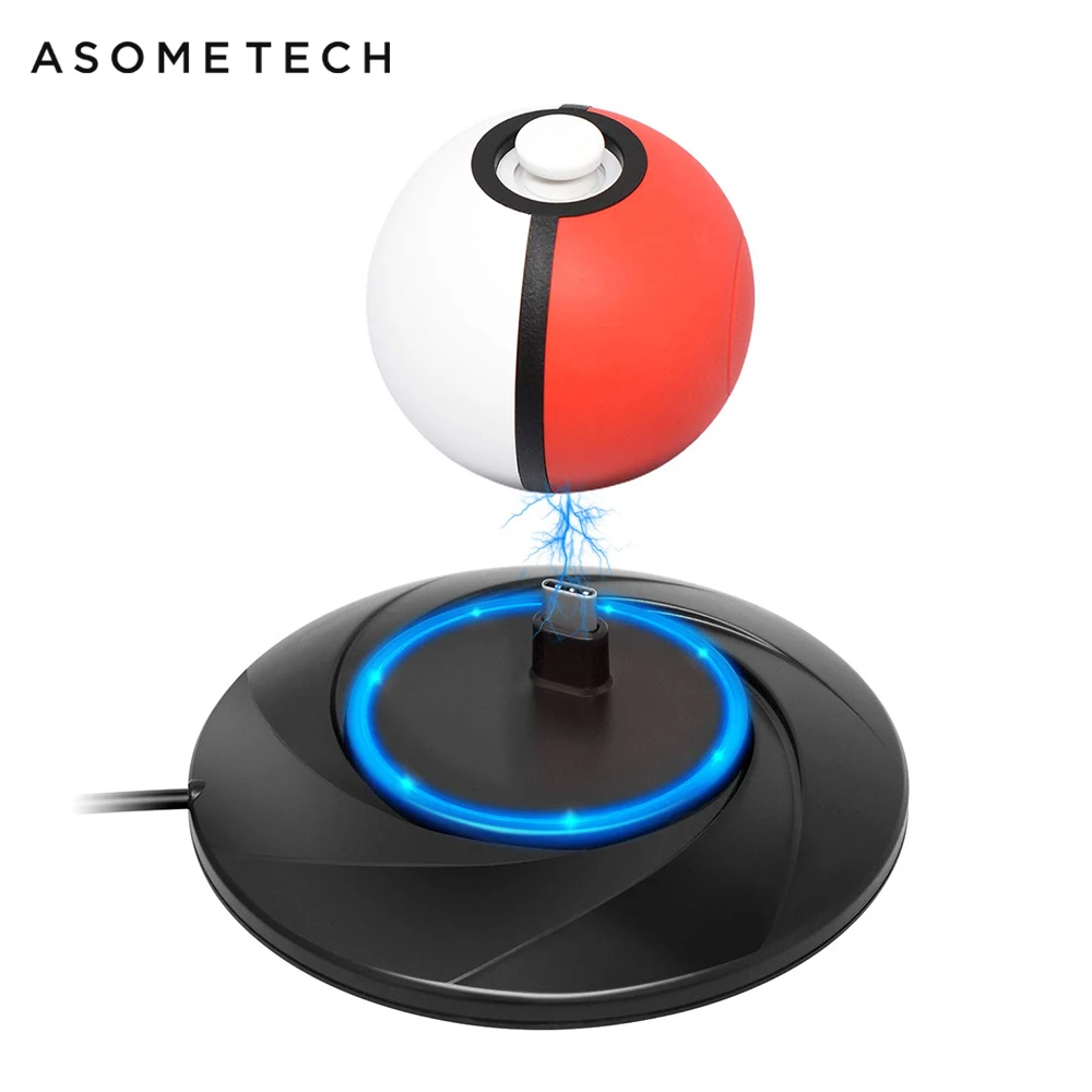 Зарядное устройство для Pokeball Plus зарядная док-станция для Poke Ball светодиодный usb type C зарядное устройство для kingd переключатель контроллер для nintendo Switch