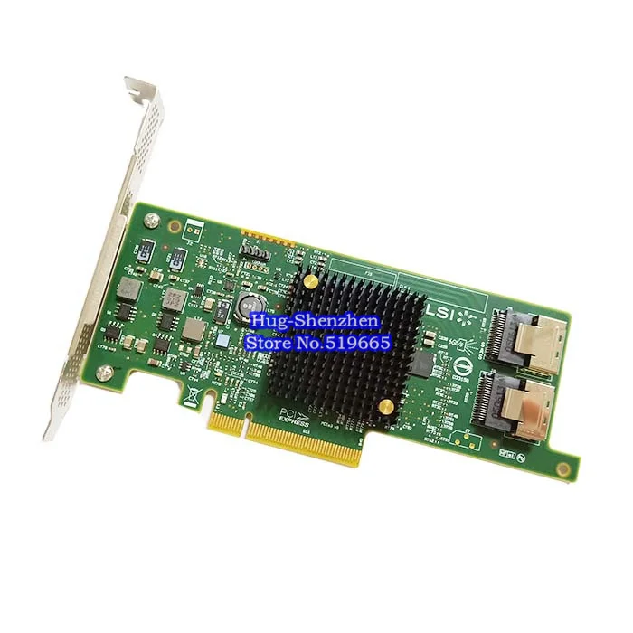 Высокое качество LSI SAS 9217 8i 9207 HBA SFF8087 Mini HD 6 ГБ PCI E 3 0 X8 контроллер RAID