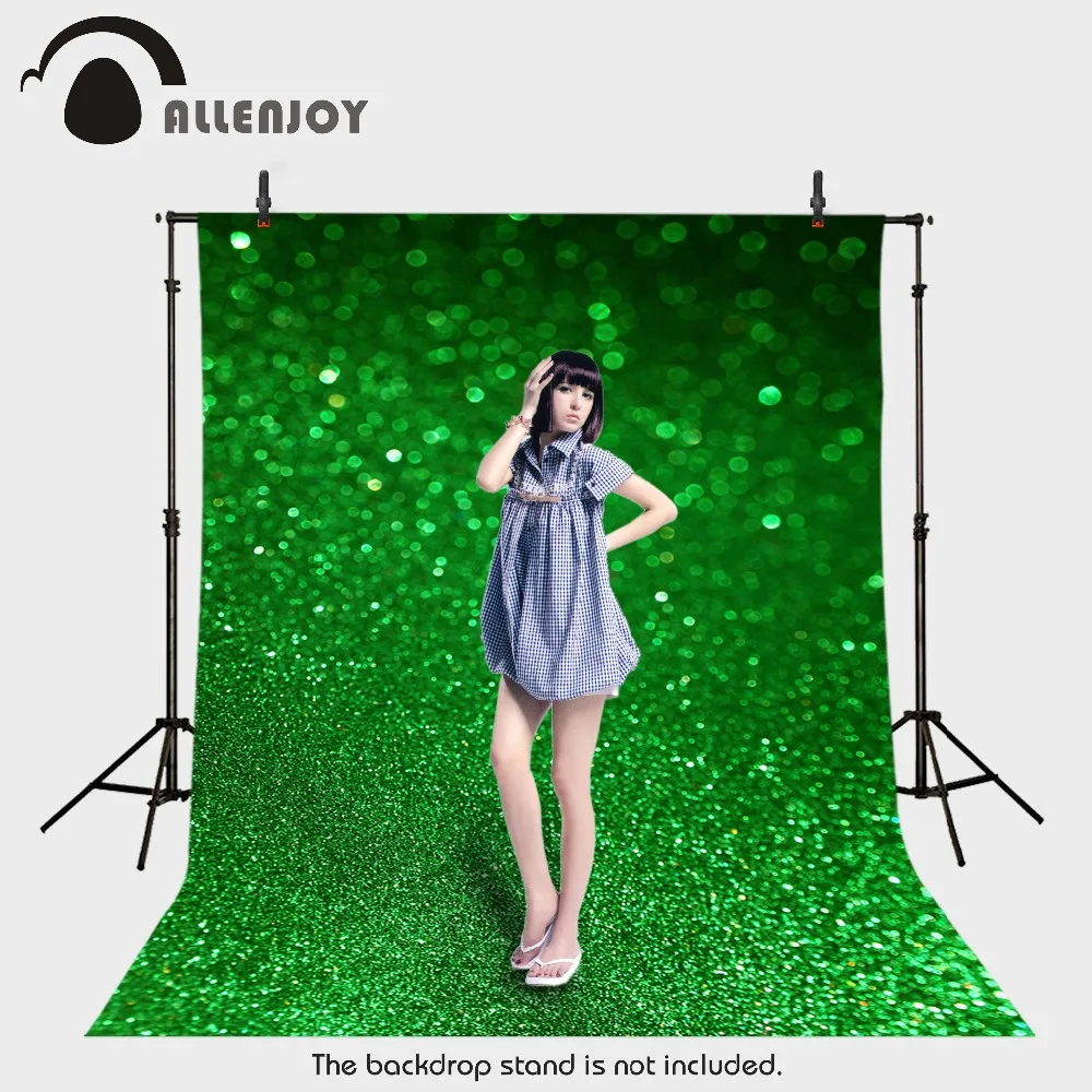 Allenjoy фон для фотосъемки Виниловый зеленый Рождество размытый светильник