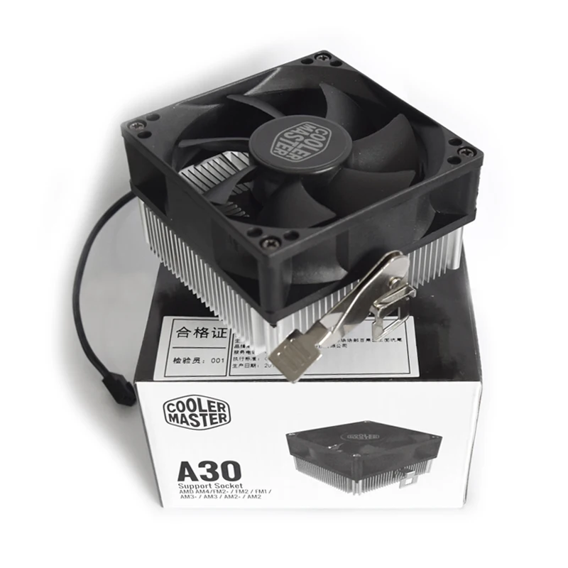 

Кулер Master A30, мини-кулер для процессора 8 см, тихий охлаждающий вентилятор для AMD AM4 AM3 AM3 + AM2 AM2 + FM2 FM2 + FM1, радиатор для процессора 80 мм, вентилято...