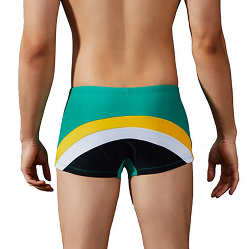 Для мужчин Плавание одежда Maillot De Bain для мальчиков Радуга костюмы шорты боксеры