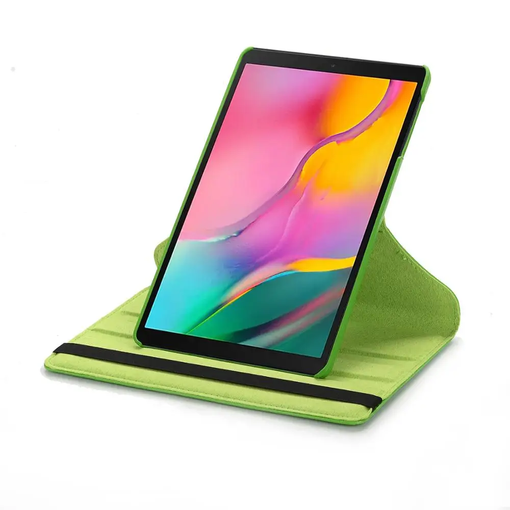 360 Rotating Case For Samsung Galaxy Tab A 8.0 S Pen P200 P205 SM-P200 SM-P205 Smart Auto Sleep / Wake Stand Leather Cover