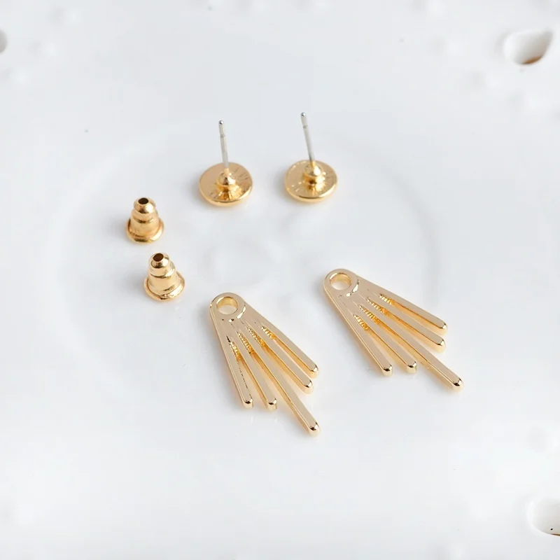 Moonbeam Deep V Ear Jackets And Full Moon Stud Combo Pair Of Studs Front Back Earrings For Women Girls | Украшения и аксессуары