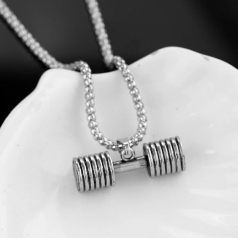 Подвеска для гантели ожерелье фитнеса бодибилдинга тренажерного зала кроссфита