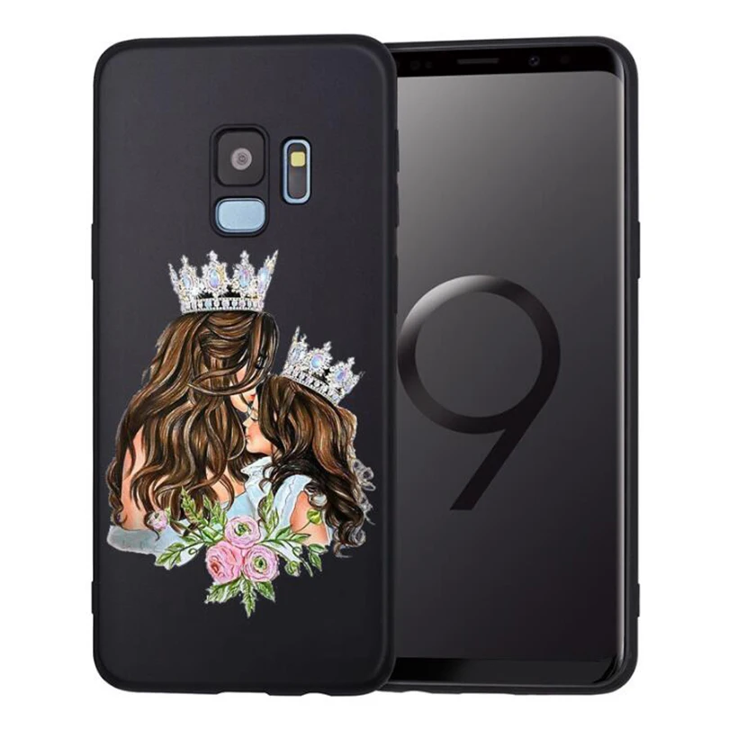 Чехол для телефона с изображением мышки для мамы и девочки для Samsung Galaxy S8 S9 S10 Plus S7 S6 Edge S10 Lite Note8 9 family Cover Etui