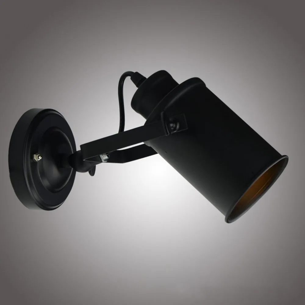 Винтаж роспись Железная Голова настенный светильник держатель регулируемый