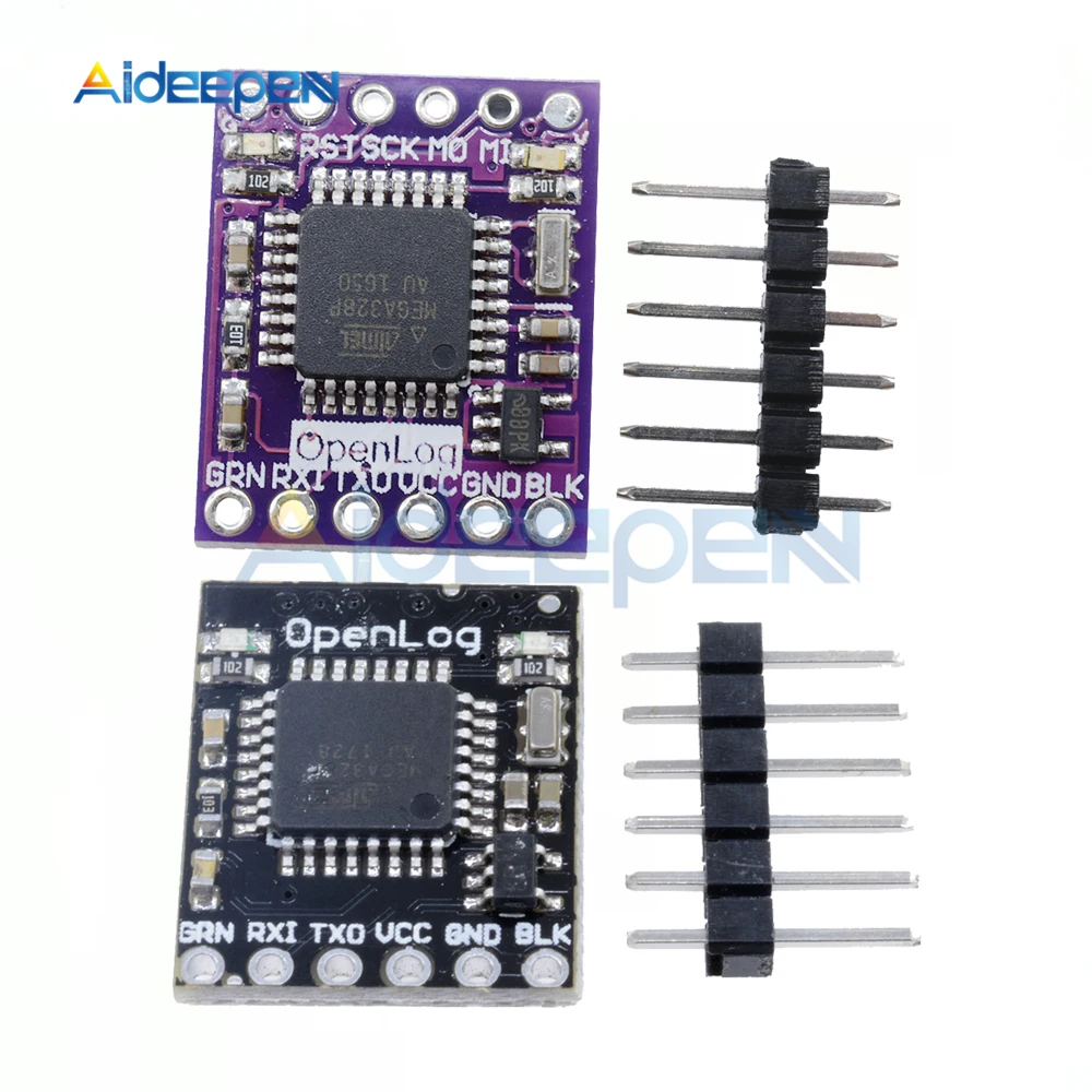 Регистратор данных Openlog Serial с открытым исходным кодом ATmega328 Поддержка Micro SD