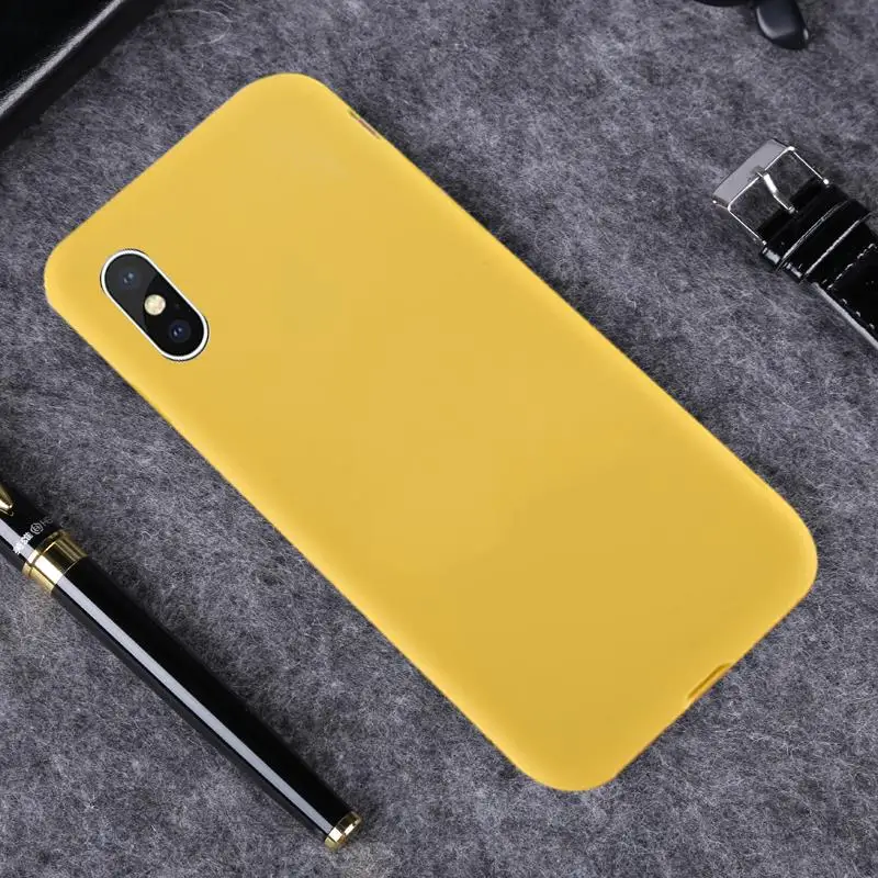 -YELLOW-00 Сердце Карамельный цвет силиконовый чехол для samsung Galaxy A50 A30 A40 A10 A20 A70 M10 M20 M30 A7 A8 J6 J8 A750 A80 J4 Plus A10S - Цвет: -YELLOW-00
