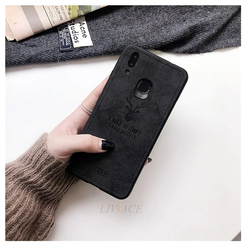 deer black Тканевый чехол для телефона с оленем для xiaomi mi 8 lite mi 8 mi 9 se 9t a2 a3 lite a1 5x6x5 5S 6 mi x 2s max 3 кожаный чехол-накладка из ТПУ - Цвет: deer black