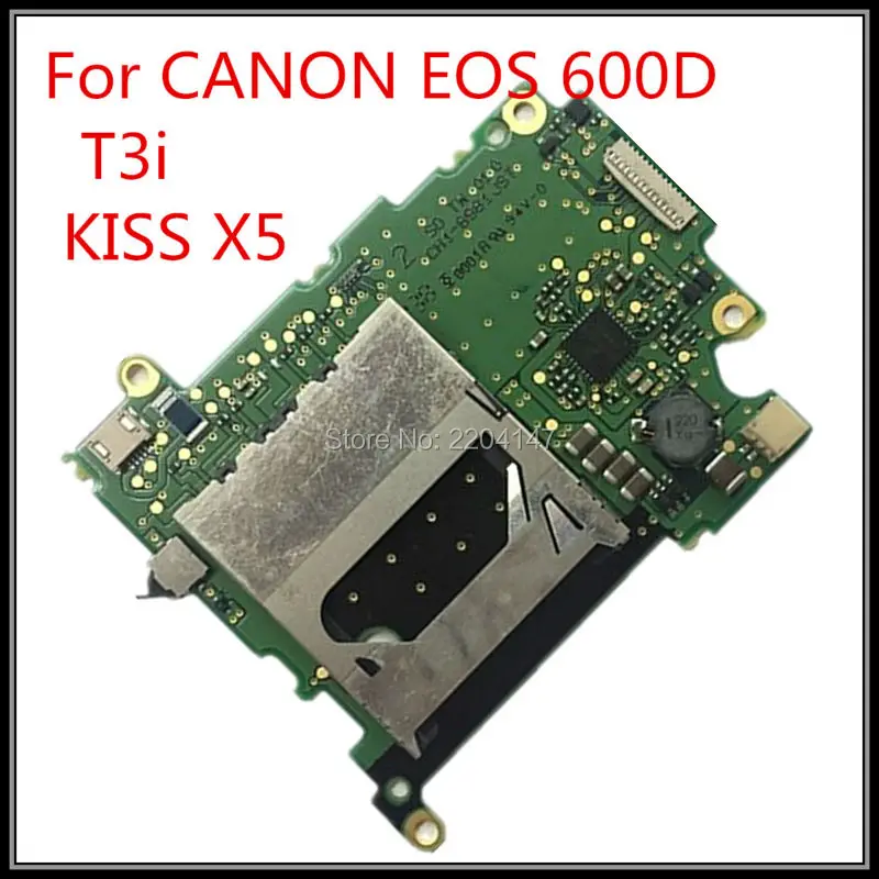 

FREE SHIPPING 100% Original 600D card board for canon T3i EOS Kiss X5 EOS 600D SD card slot 600D board camera Repair Part