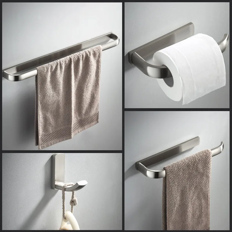 

Solid Brass Bathroom Hardware Set Wall Mounted 4PCS Towel Ring Towel Bar Towel Hook Toilet Roll Holder Bathroom Set Accessories