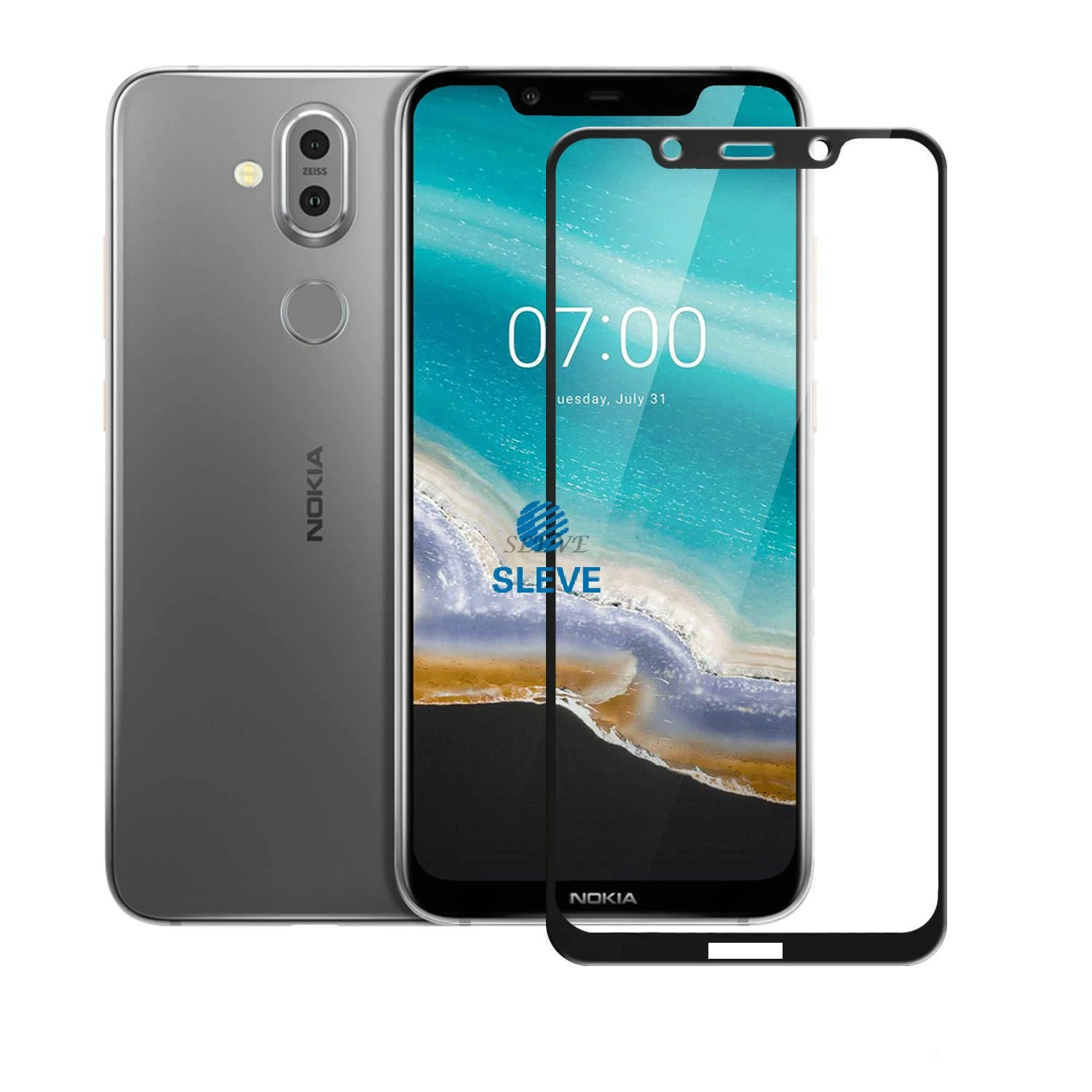 For Nokia 8.1 Case Phoenix Full Protection Cover With Tempered Glass TA-1119 TA-1128 Nokia8.1 | Мобильные телефоны и