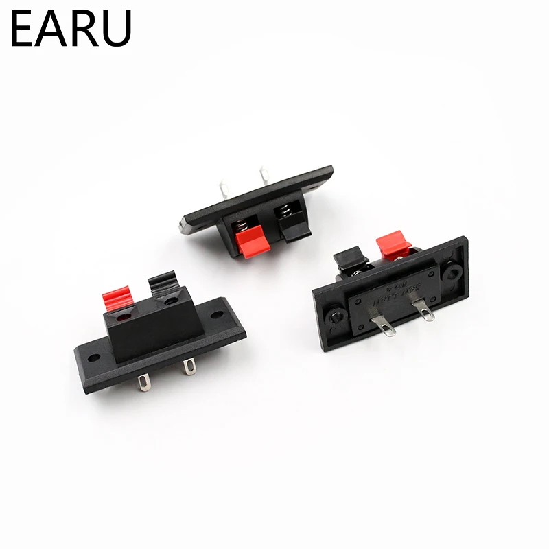 Лидер продаж 2017 5 шт. 2 разъем позиции клеммы с нажимным штекером пружинная