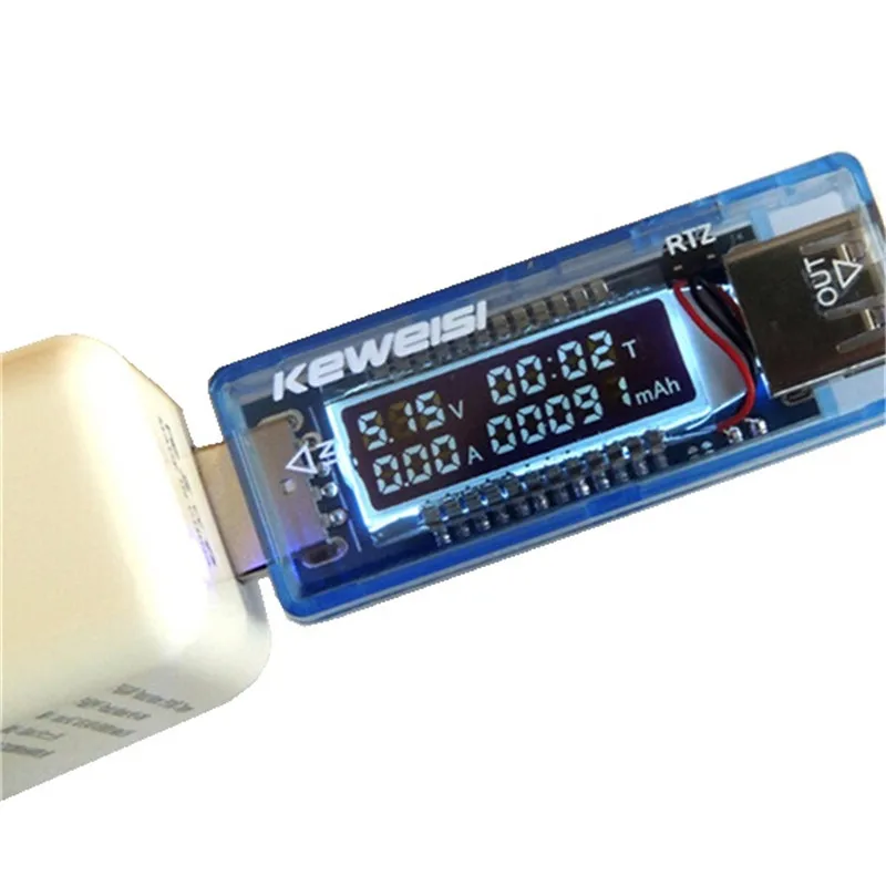 KEWEISI от 3 В до 9 в 0а 3A USB зарядное устройство тестер мощности аккумулятора