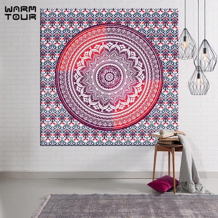 Теплый Тур индийские мандалы стены Tapestr Многофункциональный гобелен Бохо