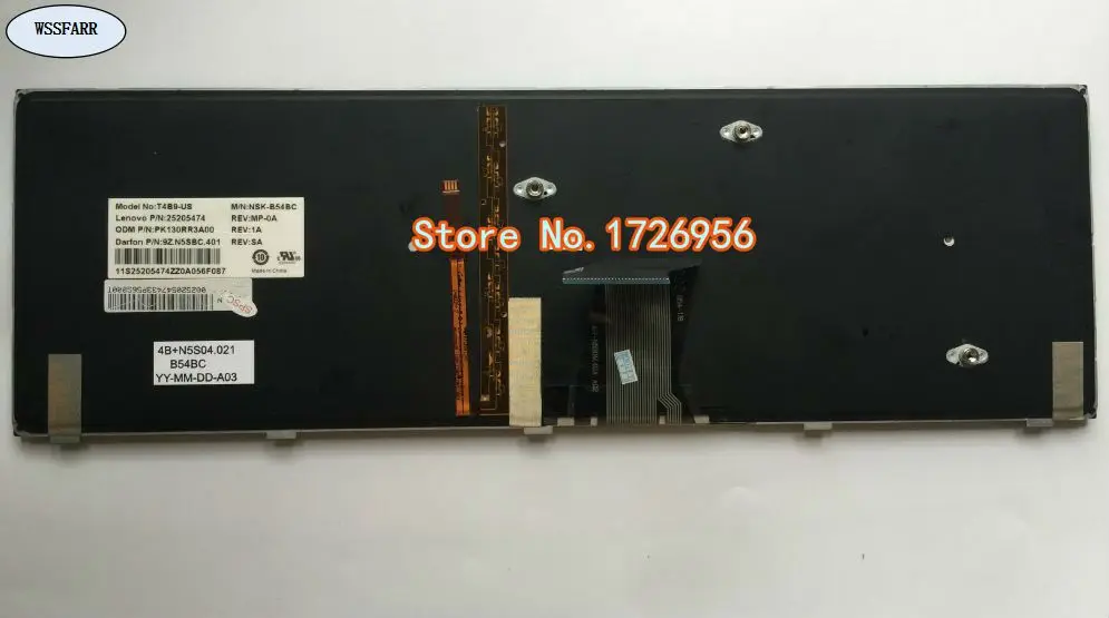 С подсветкой США клавиатура для ноутбука Lenovo IdeaPad Y500 y500n y500nt y500s Y510 y510p y590 y590n 25205474 9z.