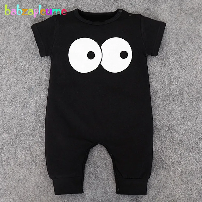 

0-18Months/Summer Newborn Clothes Baby Costume Boys Girls Rompers Cartoon Cute Sleeveless Black Jumpsuit Infant Clothing BC1316
