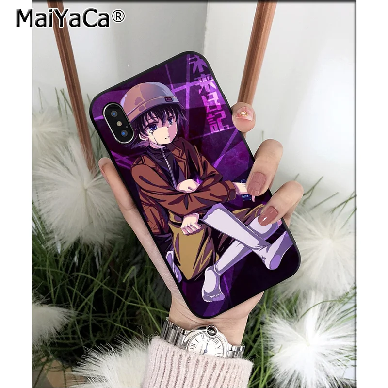 Мягкий силиконовый чехол для телефона MaiYaCa Bloody Anime Future Diary Mirai Nikki из ТПУ iPhone 8 7 6 6S Plus