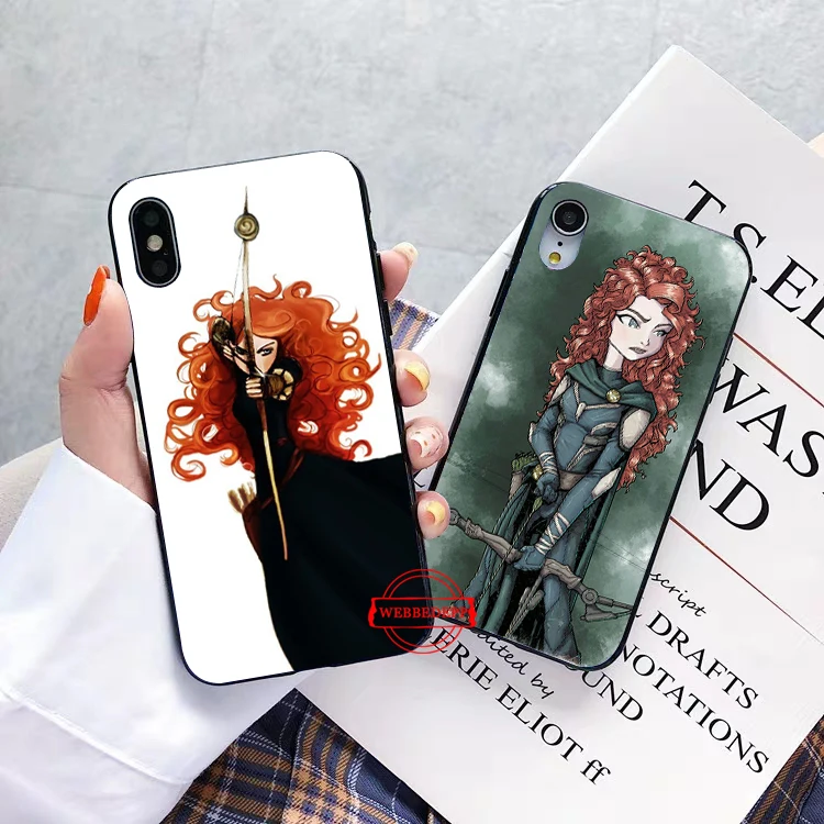 Мягкий силиконовый чехол с изображением героев мультфильма храбрости принцессы