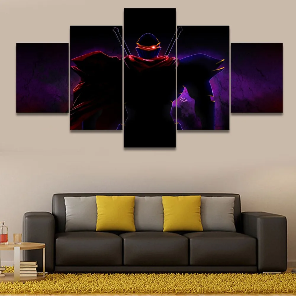 5 панелей современных декоративных домашних мальчиков Спальня Wall Art персонаж