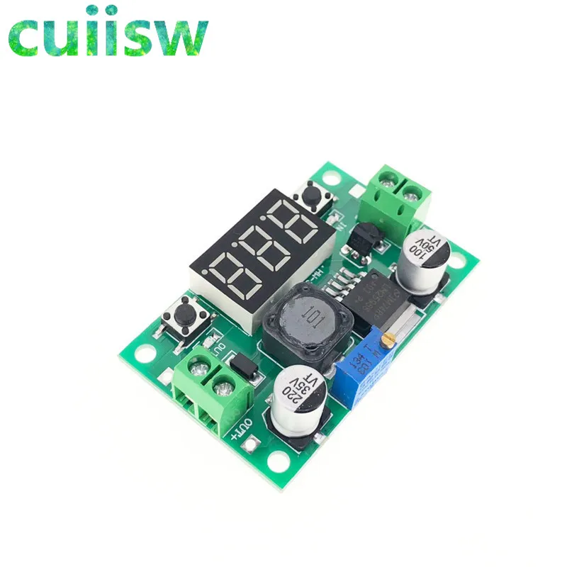 LM2596S DC LM2596 регулятор напряжения + светодиодный вольтметр понижающий модуль