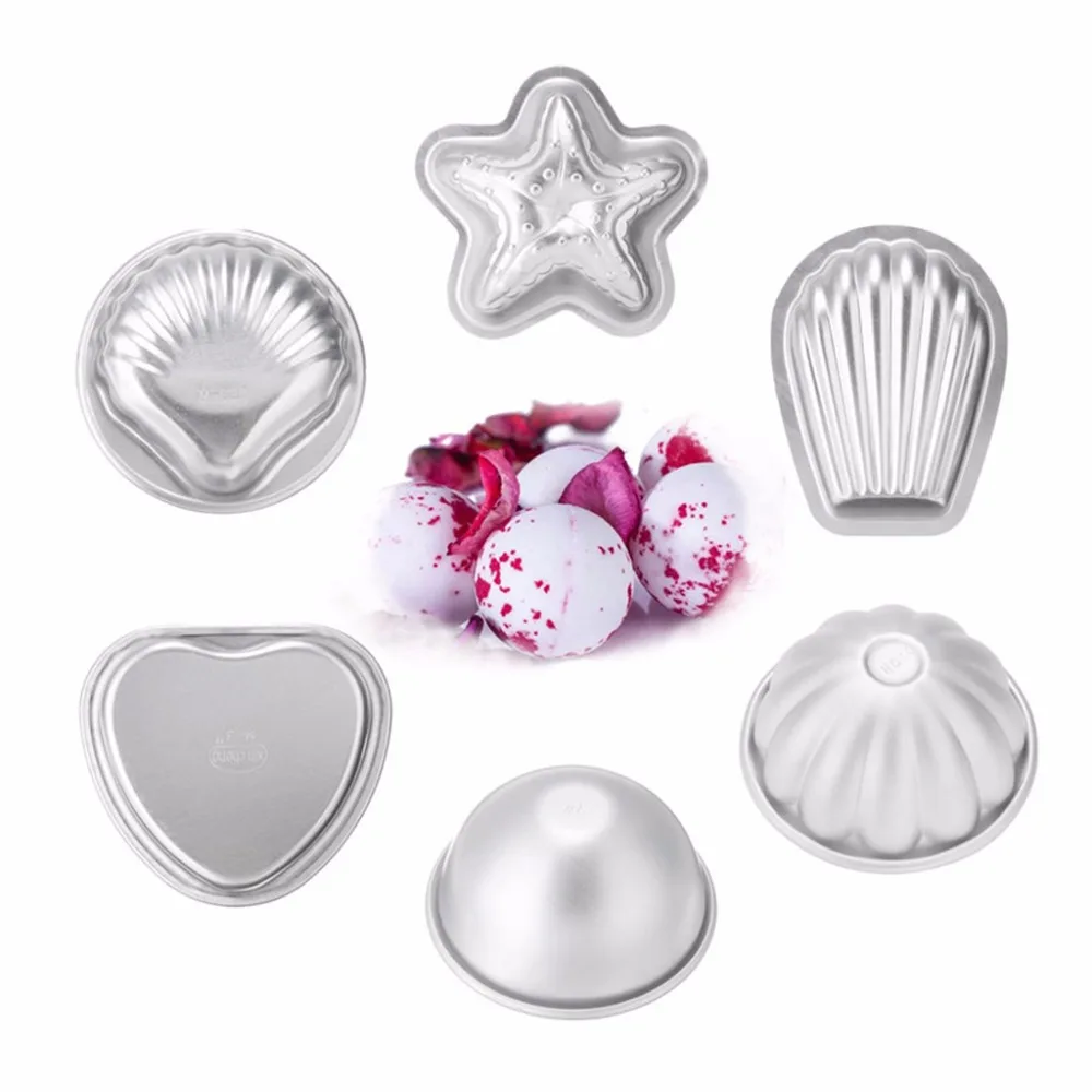 

16 шт., 6 видов, самодельные металлические Бомбочки для ванной