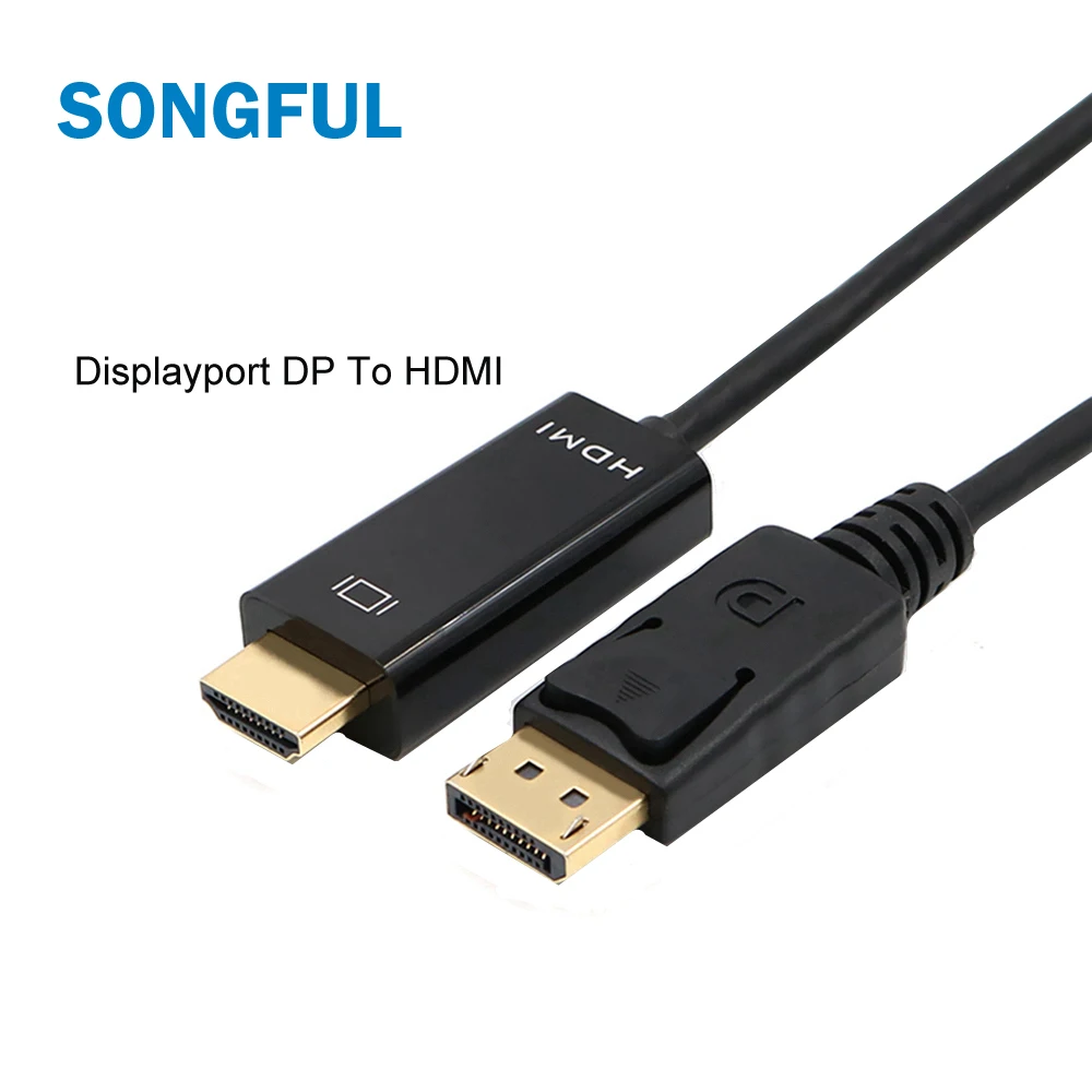 25 см Черный HD Displayport DP к HDMI 4 K/2 K/1080 P конвертер Кабель 20pin DisplayPort адаптер Шнур