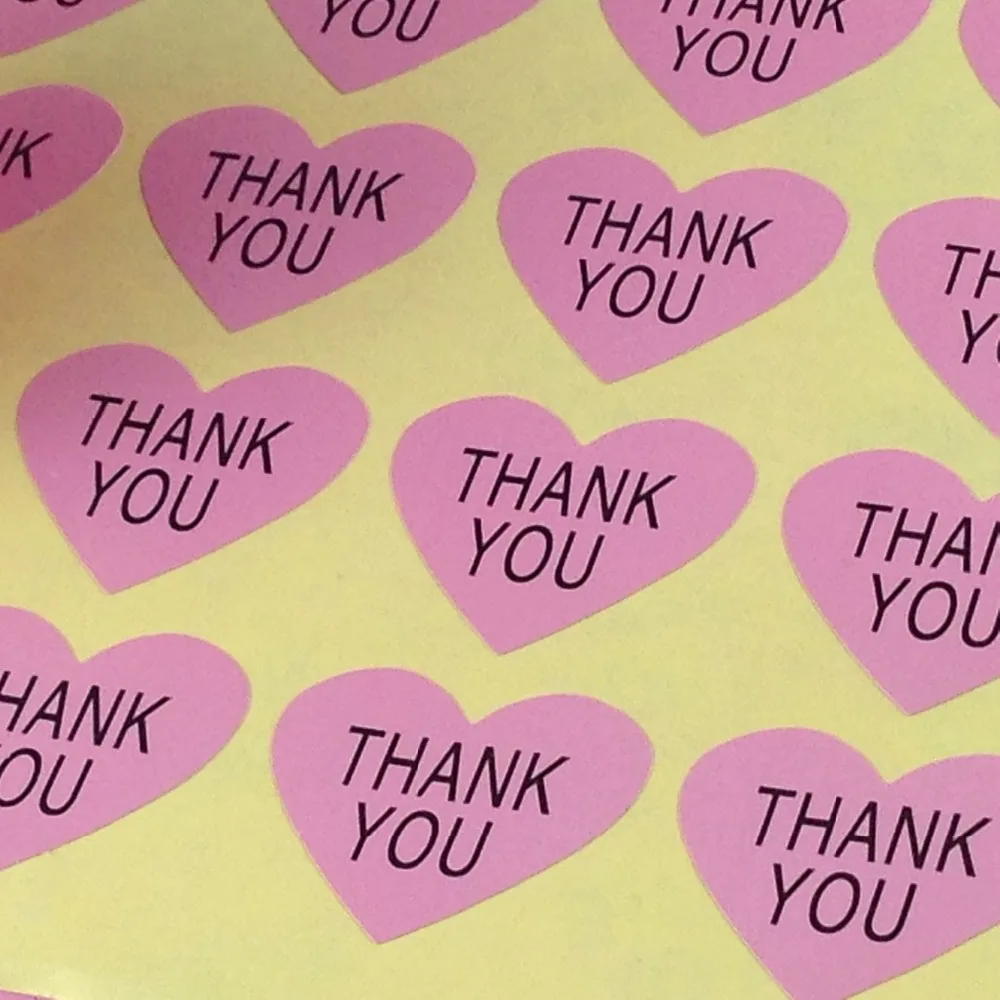 2400 шт./лот благодарим вас Подарочные наклейки этикетки для персонализированной