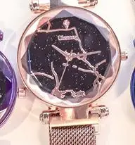 Rose Gold Супер движение Магнит Магнитная сила уникальный творческий ремешок для женщин изысканные роскошные кварцевые часы Женское платье наручные часы - Цвет: Rose Gold