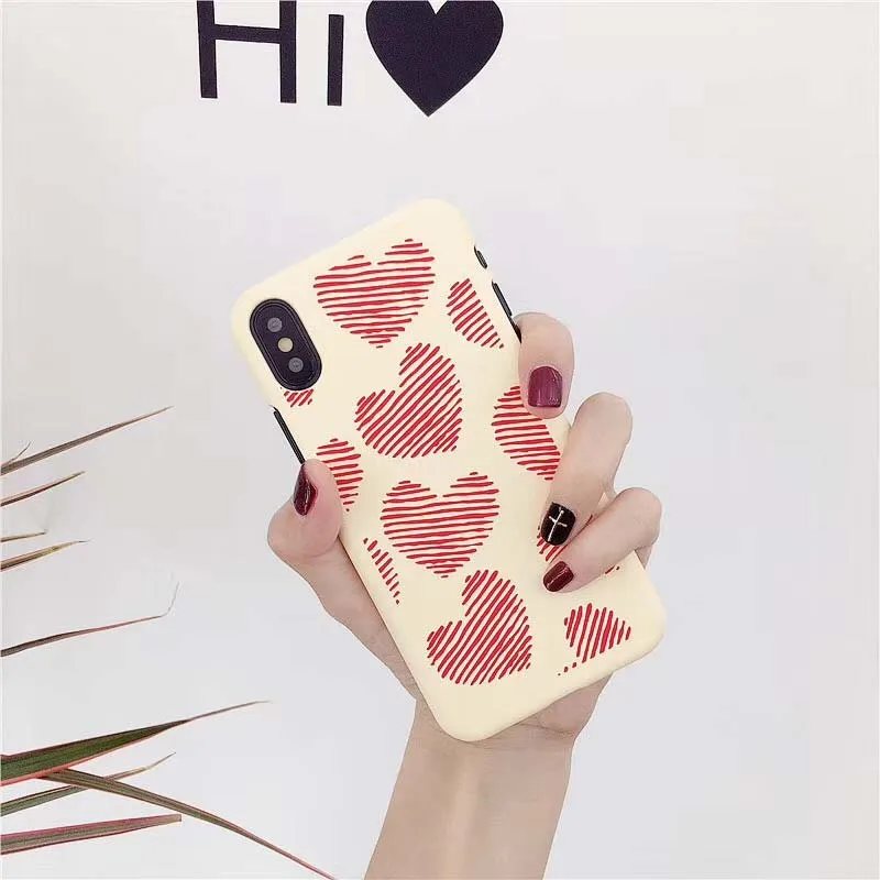 Забавный чехол для телефона с изображением панды Apple iPhone 7 Plus чехлы сердечками X 8 6