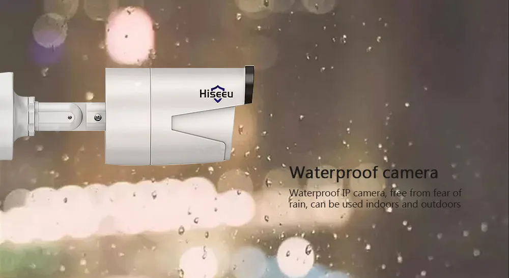 Hiseeu, беспроводная система видеонаблюдения, 960 P, 4ch, 2MP, ip-камера, водонепроницаемая, для улицы, P2P, домашняя система безопасности, комплекты видеонаблюдения
