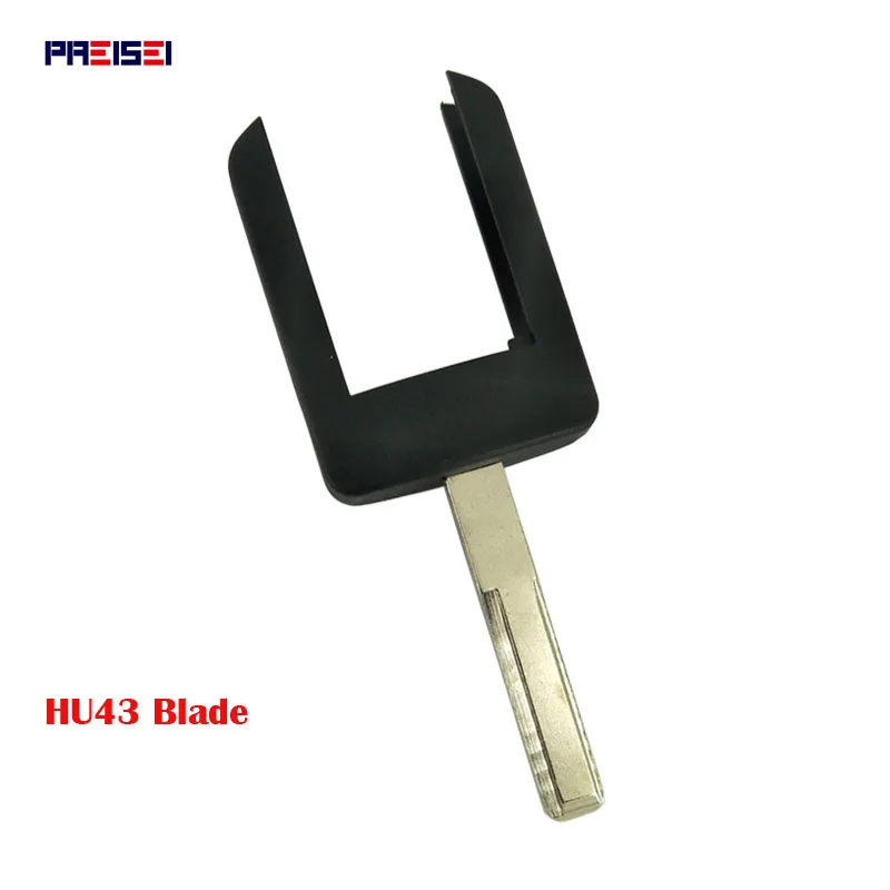 PREISEI 30pieces/lot Replacement Car Remote Key Blade For Vauxhall Opel Corsa Combo Meriva Head Shell Fob HU43 | Автомобили и