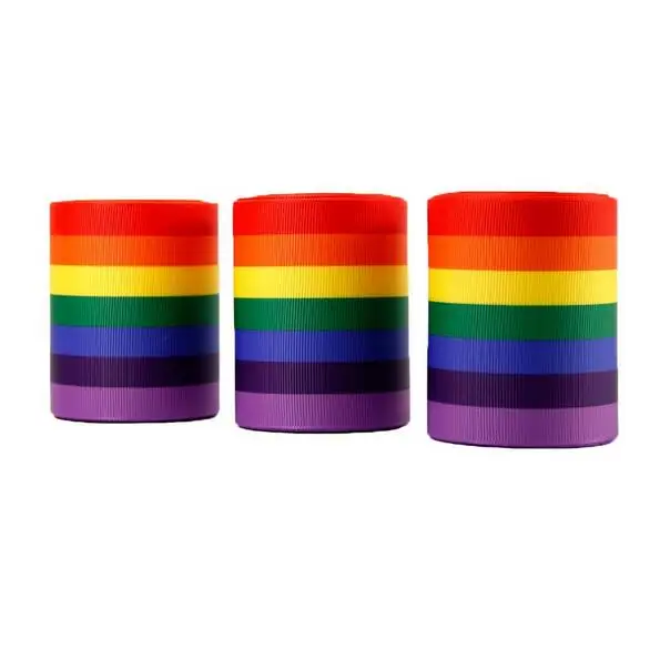 100 ярдов DHL Бесплатная доставка DIY Jojobow радужные украшения ленты цвета широкая
