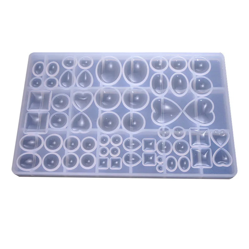 

SNASAN Multi style Pendants Silicone Mold Oblate Cabochon beads Resin Silicone Mould for Jewelry Making epoxy resin molds DZ33