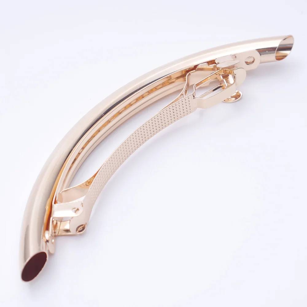 TOPHOT 2019 Hot Fashion Long Women Hair Clips Metal Gold/Silver Plain ARC Tube Big Hairgrip Hairpin Accessoires | Красота и здоровье